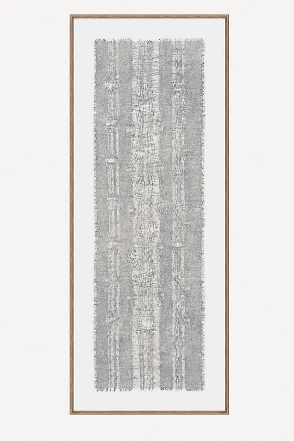 Threads Wall Art - Blue, Burlap by Anthropologie