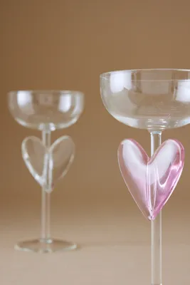 Heart Coupe Glass - Clear product