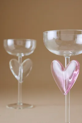 Heart Coupe Glass - White product