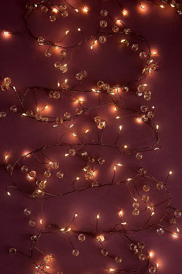 Antique Cluster LED String Lights - Warm White, Acrylic by Anthropologie