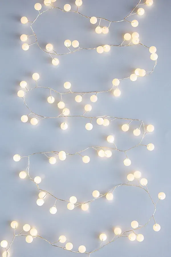 Snowberry 100 LED String Lights - Warm White by Anthropologie