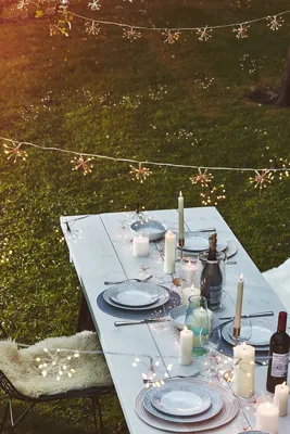 Starburst String Lights - Black, Metal & PVC product