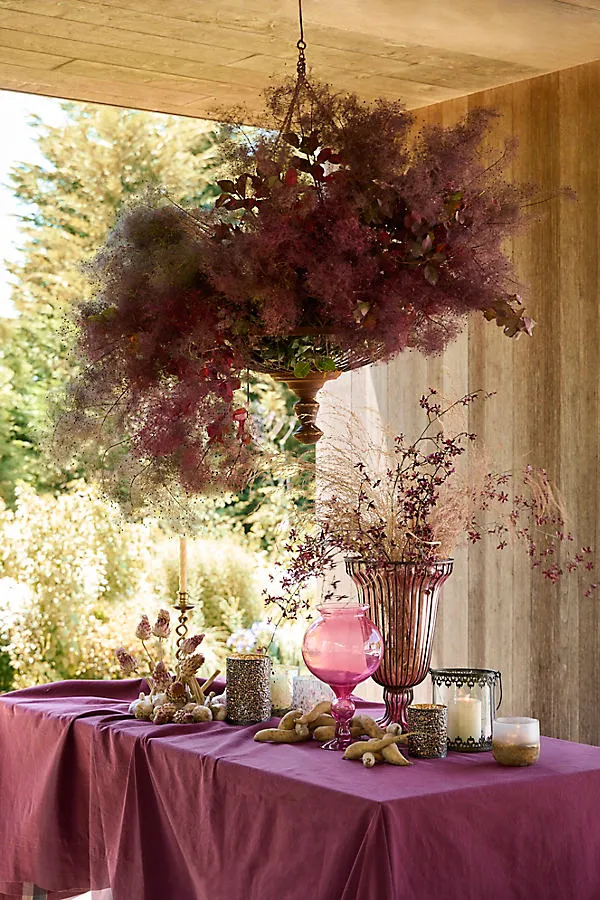 Lithuanian Linen Tablecloth - Purple, Linen by Anthropologie, image 2
