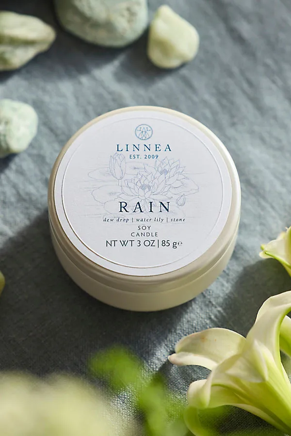 Linnea Rain Petite Tin Candle - Soy Wax product