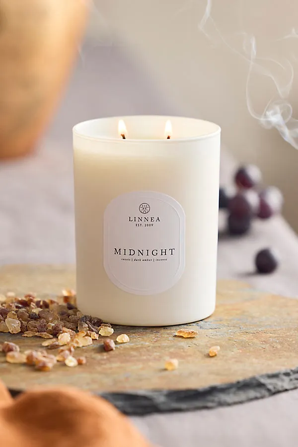 Midnight Soy Wax Candle - Double Cotton Wick by Anthropologie