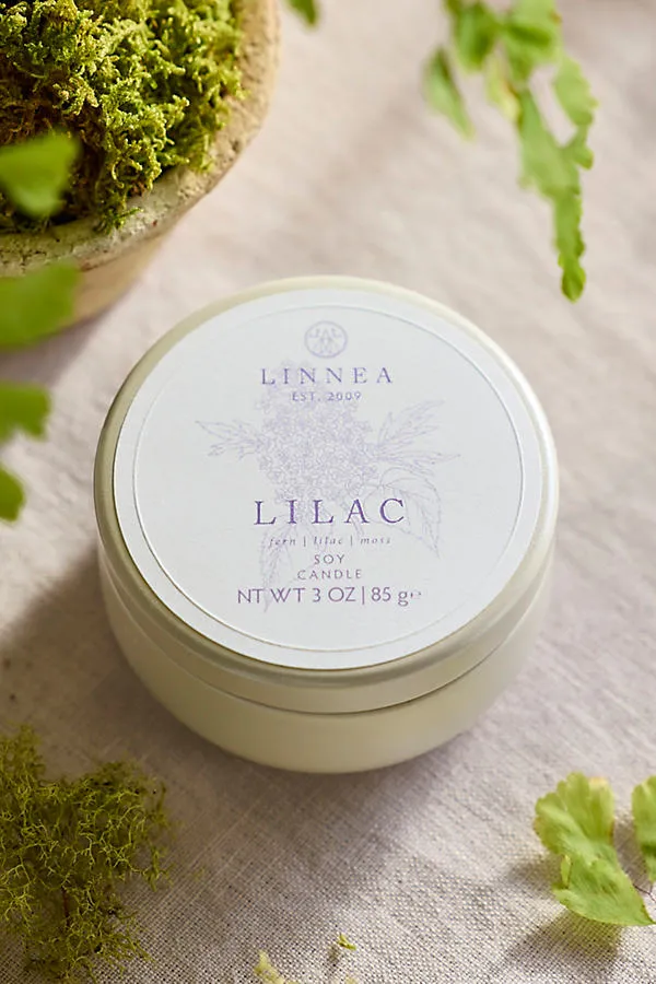 Petite Tin Candle - Lilac, Soy Wax product