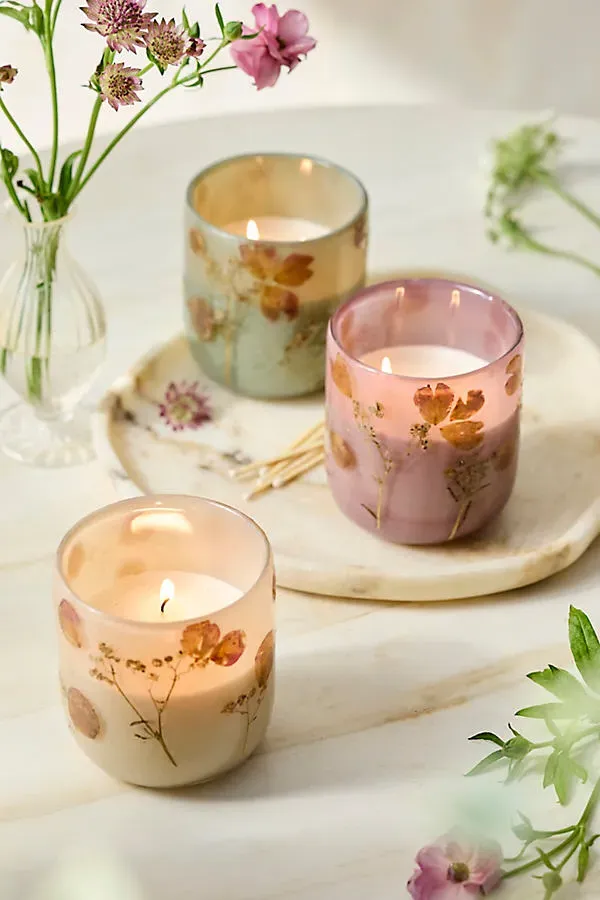 Pressed Floral Candle - Soy Wax product