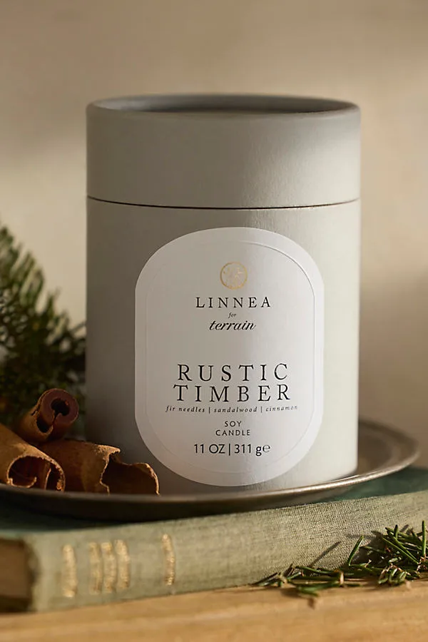 Rustic Timber Scented Candle - Soy Wax by Anthropologie, alternate view