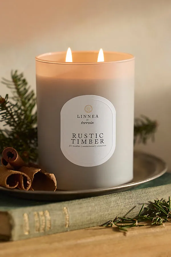 Rustic Timber Scented Candle - Soy Wax by Anthropologie
