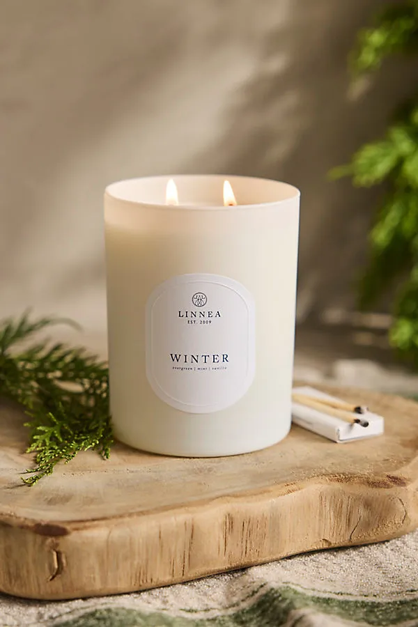 Terrain Winter Scented Soy Candle - Cotton Wick by Anthropologie