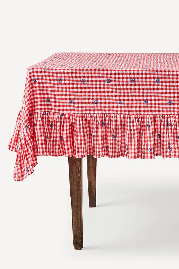 Tablecloth with Ruffle Trim - Cotton by Anthropologie