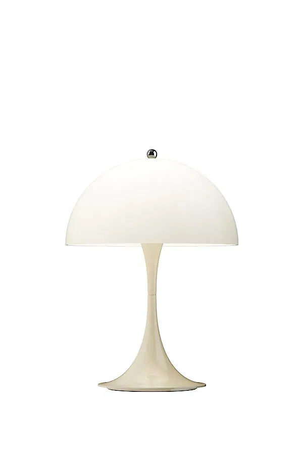 Panthella Trumpet Bell Portable Table Lamp - Beige, Acrylic by Anthropologie, alternate view