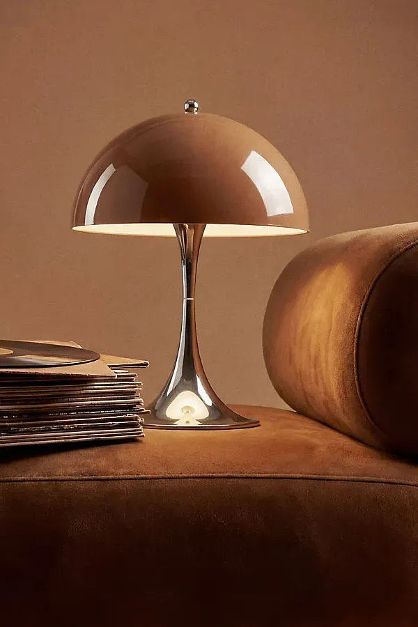 Panthella Trumpet Bell Portable Table Lamp - Brown, Acrylic by Anthropologie