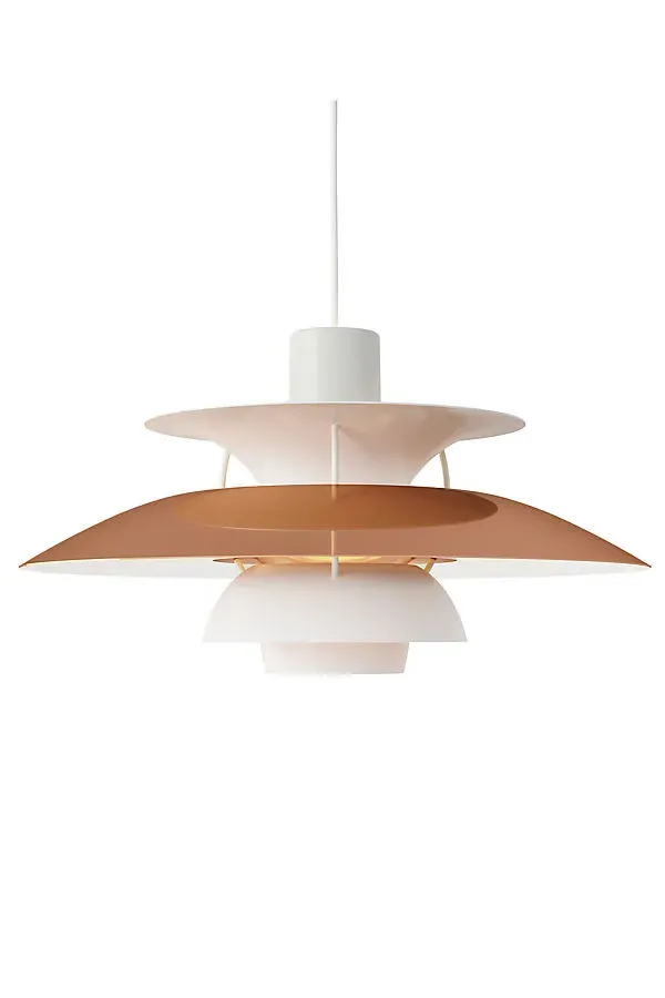 PH5 Tiered Three Shade Pendant Light - Brown, Metal by Anthropologie