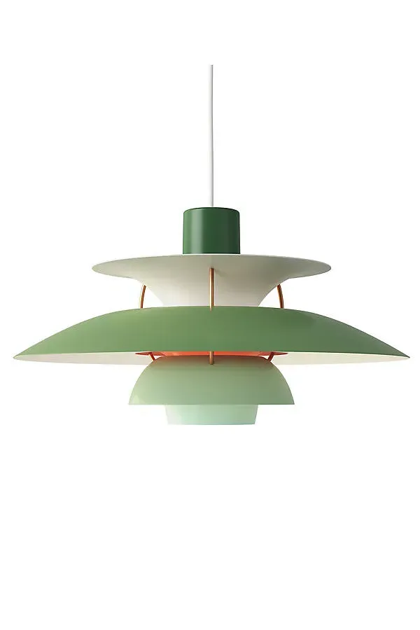 PH5 Tiered Three Shade Pendant Light - Green, Metal by Anthropologie