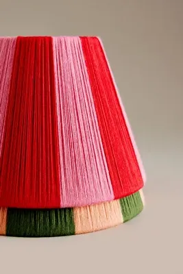 Empire Woven Lampshade - Pink, Cotton product