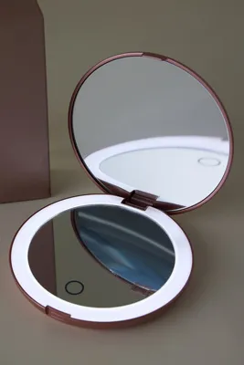 Compact Light-Up Mirror with Dual Magnification product