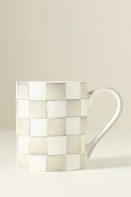 Check Porcelain Mug - Silver product