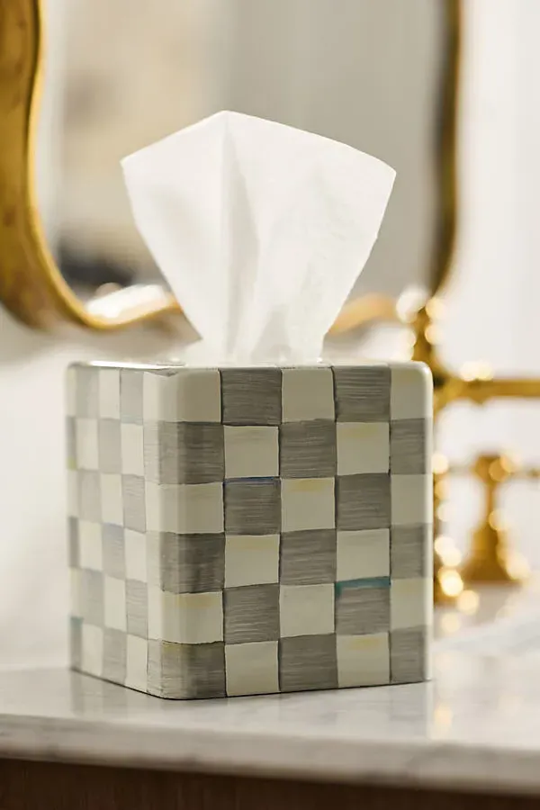 MacKenzie-Childs Checkered Boutique Tissue Box Cover product