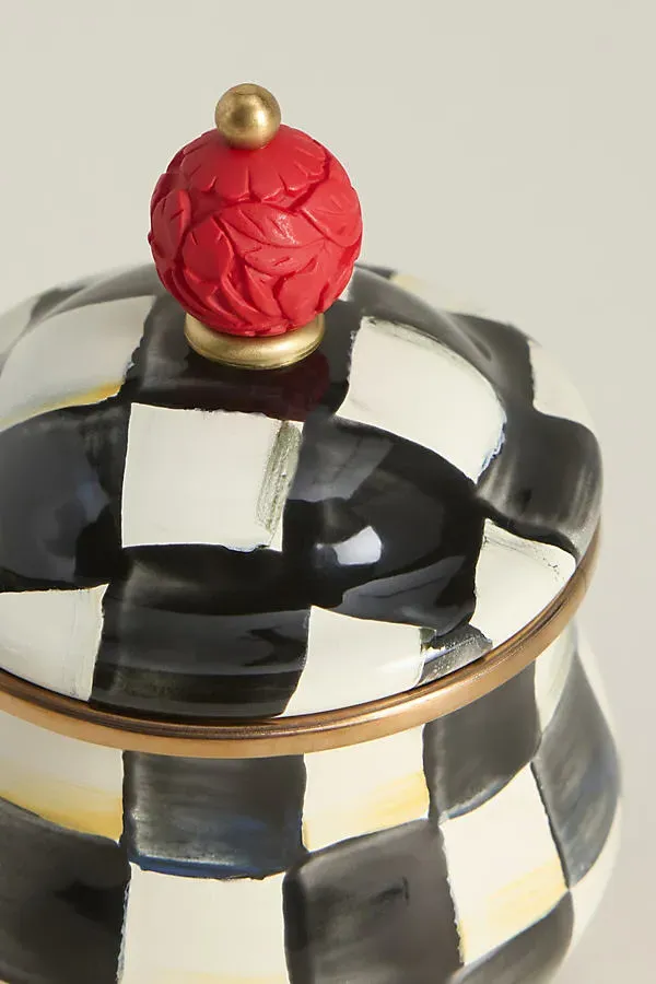 MacKenzie-Childs Sugar Bowl - Black, Steel product