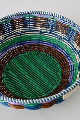 Hand-Woven Bowl - Green by Anthropologie, image 2