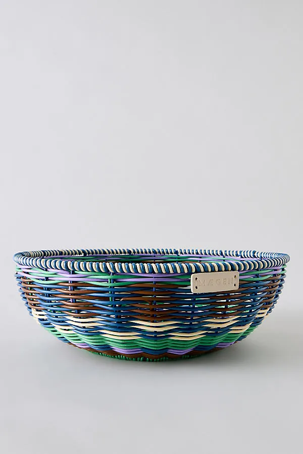 Hand-Woven Bowl - Green by Anthropologie