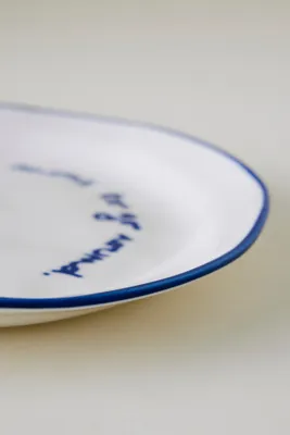 Statement Plate - Blue, Stoneware product