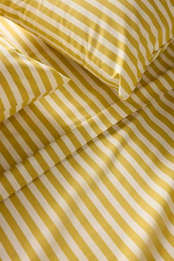 Brynne Standard Cotton Percale Stripe Printed Sheet Set product
