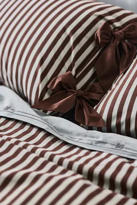 Brynne Stripe Duvet Cover - Blue, Cotton Percale product