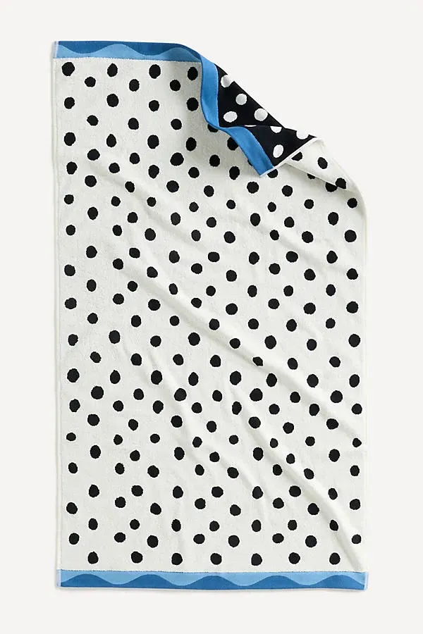 Cotton Patterned Towel Collection - Black product