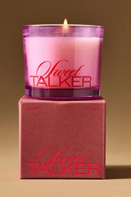 Gourmand Sweet Talker Small Glass Candle - Pink, Cotton product