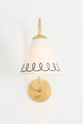Looped Wall Light - Black, Cotton product