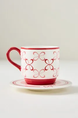Maeve Stoneware Espresso Cup & Saucer - Pink product