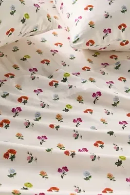 Organic Cotton Sateen Printed Sheet Set - Ivory product