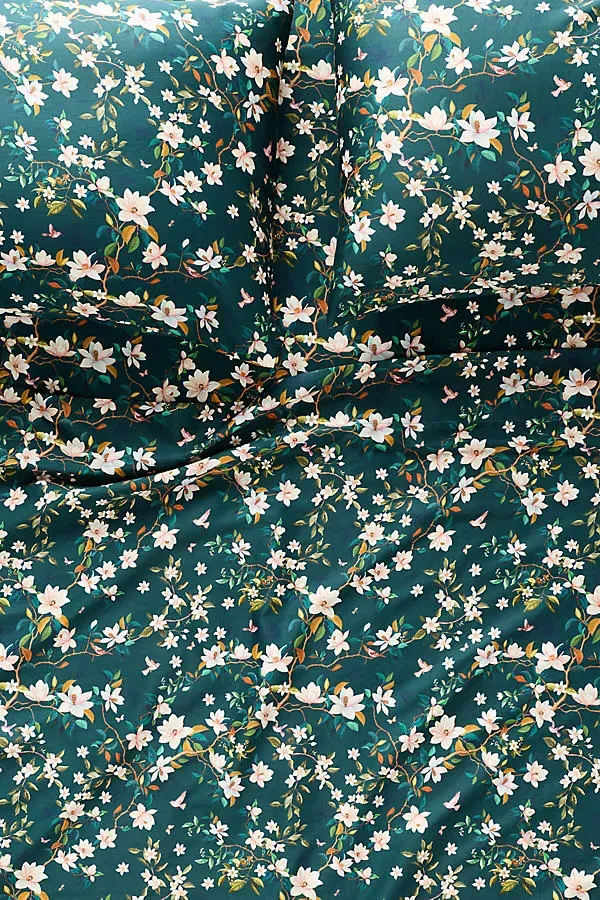 Organic Cotton Sateen Printed Sheet Set - New Standard by Anthropologie