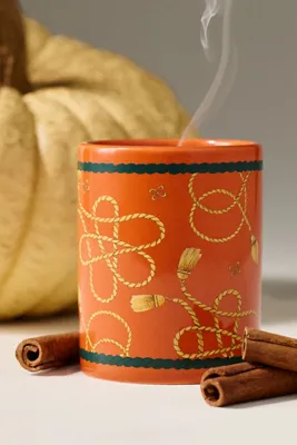 Scarf Amber Pumpkin & Spice Small Ceramic Candle - Orange product