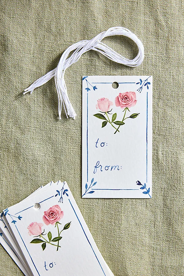 Flora Gift Tags Set of 10 alternate view