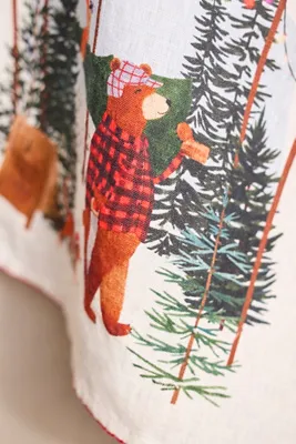 Tree Farm Friends Dish Towel - Linen by Anthropologie, alternate view