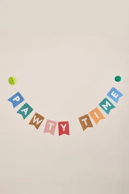 Puppy Party Garland - Multicolor, Paper product