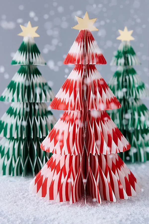 Stripe Paper Honeycomb Trees - Multicolor by Anthropologie