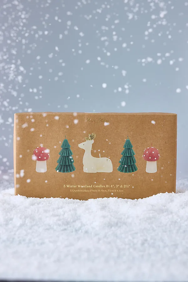 Woodland Candle Set - Reindeer, Tree & Mushroom by Anthropologie, alternate view