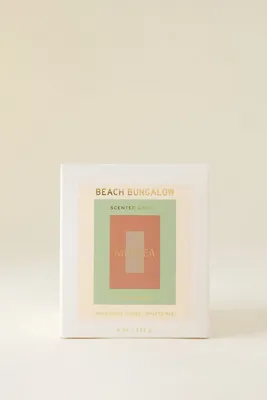 Beach Bungalow Glass Candle - White product