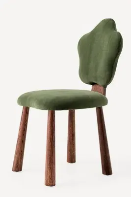 Merve Kahraman Cloud Dining Chair - Velvet by Anthropologie, alternate view