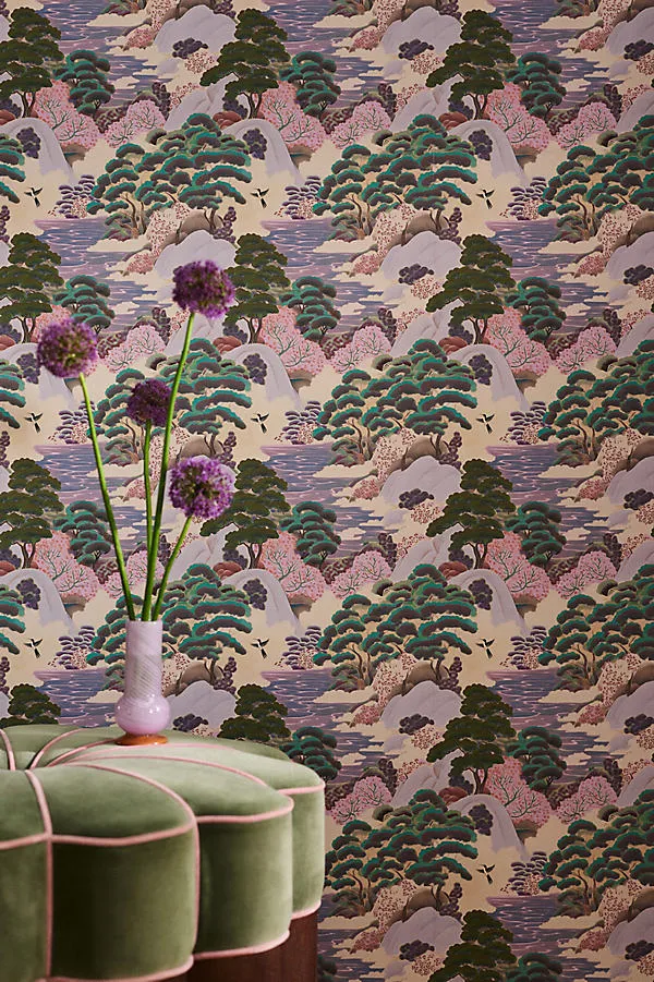 Merve Kahraman Nature Scene Wallpaper - Purple by Anthropologie