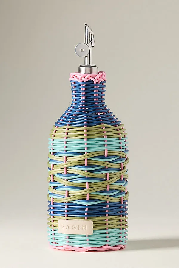 Woven Oil Cruet - Blue, Glass product