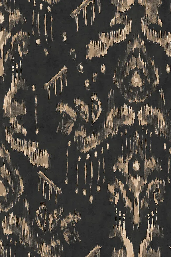 Ancestral Ikat Wallpaper - Black product