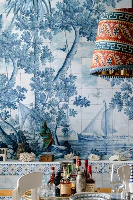 Azure Mural Wallpaper - Blue product