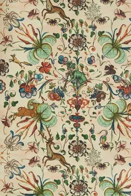 Deer Stalker Floral Wallpaper - White product