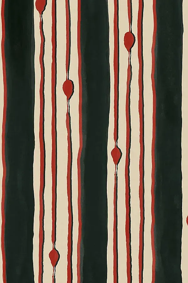 Minuano Striped Abstract Wallpaper - Black product