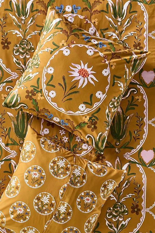 Organic Cotton Percale Printed Euro Sham product